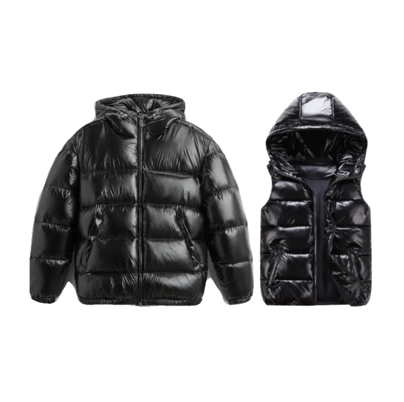 Doudoune + sans manche noires