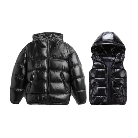 Doudoune + sans manche noires